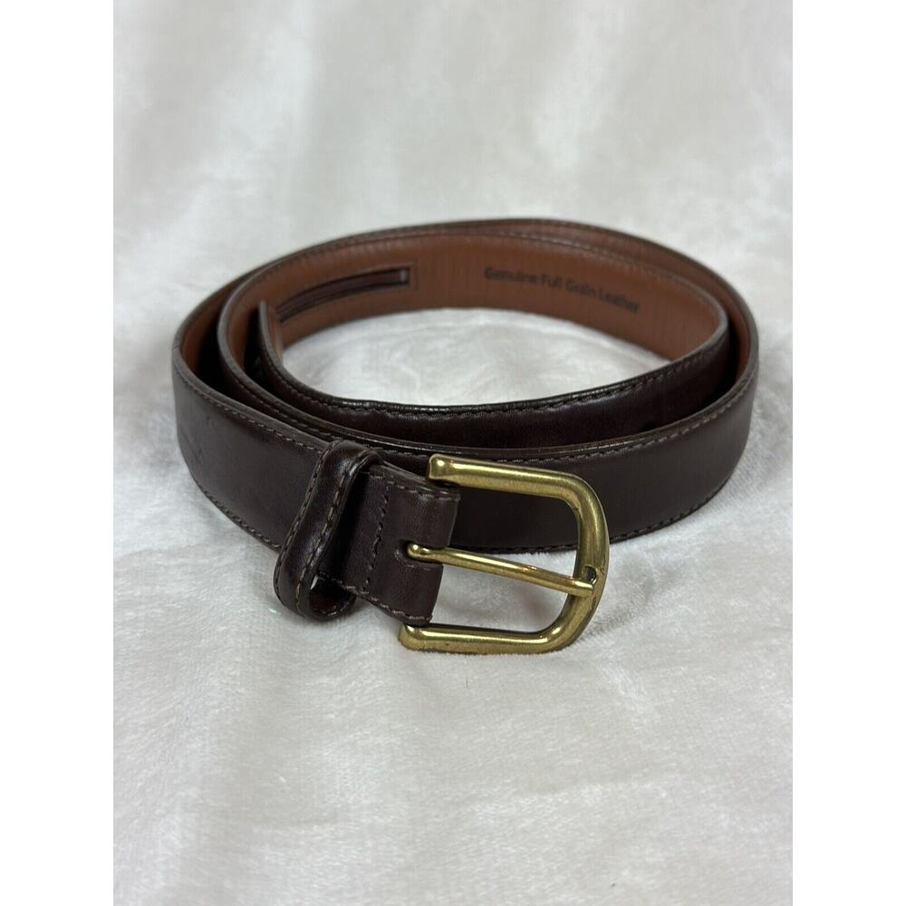 LL Bean Size 38 Men’s Belt Brown‎ With Hidden Money Zipper